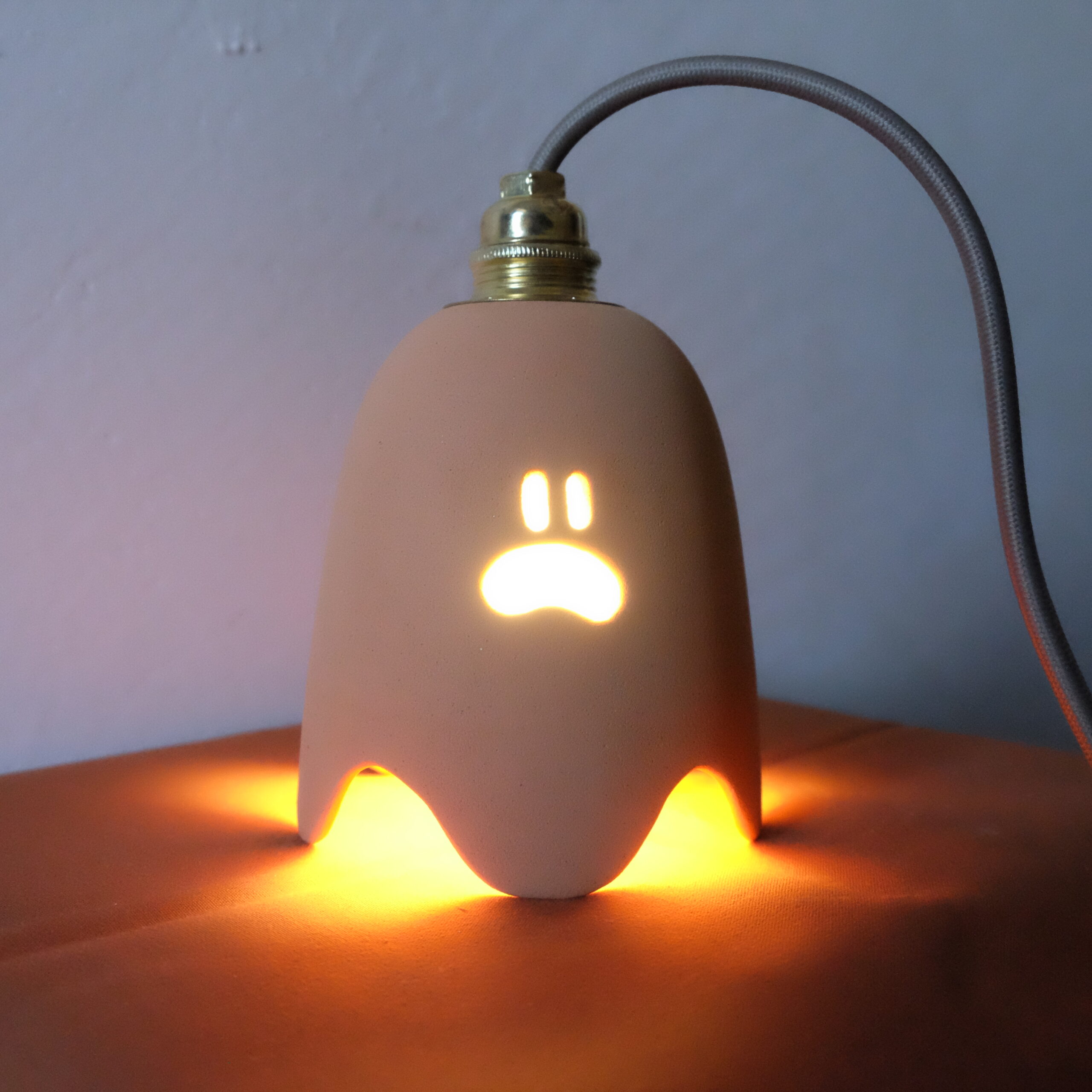 Michel lampe - orange poudré
